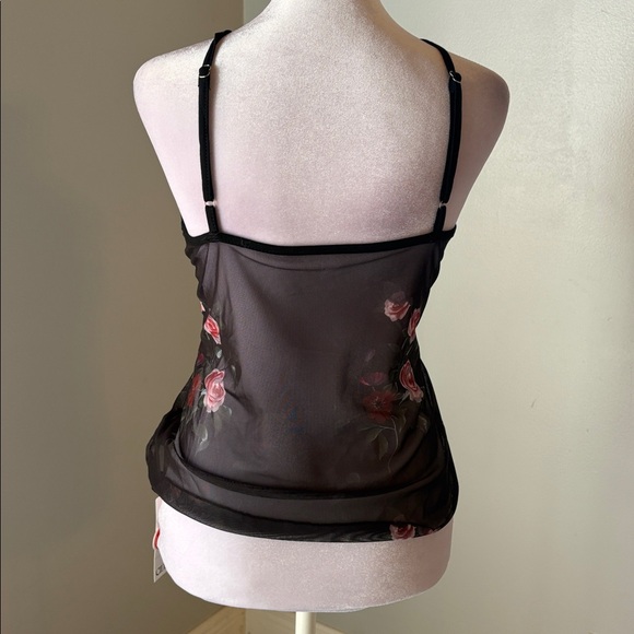 [Cider] Black Sheer Floral Top - Size Small NWT - Picture 4 of 4